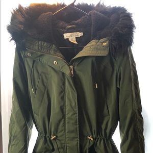 Forest green winter coat!